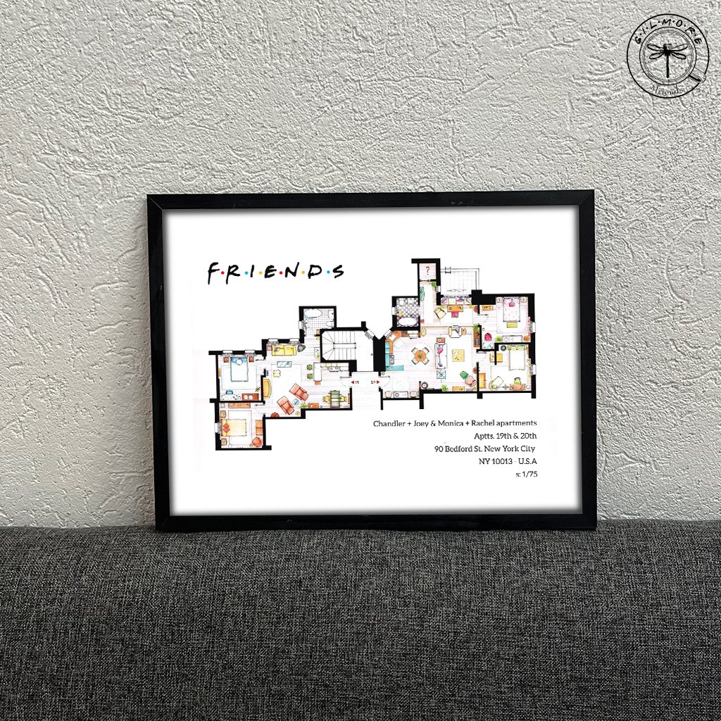 Cuadro - Friends - Plano departamento